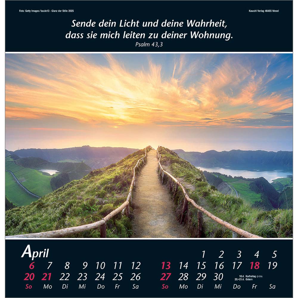 Glanz der Stille 2025 - Wandkalender