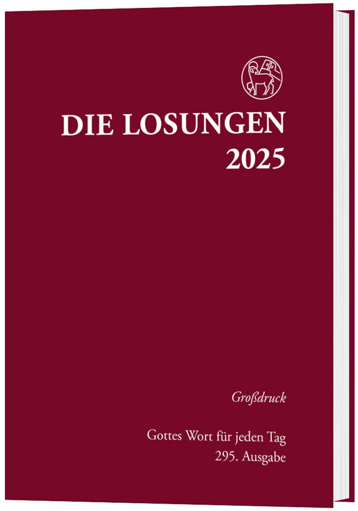 Losungen 2025 rot - Großdruck gebunden