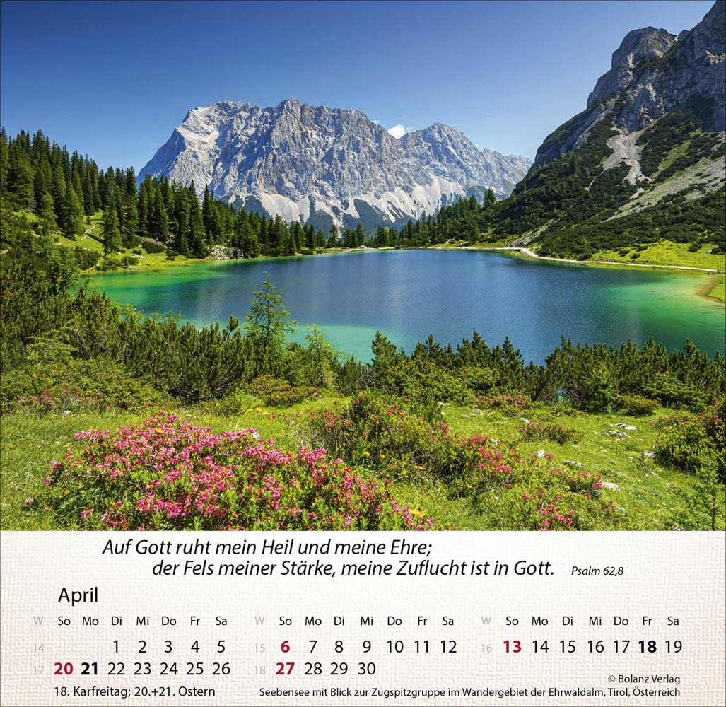 Berge 2025 - Tischkalender