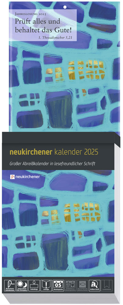 Neukirchener Abreißkalender 2025 - Großdruckausgabe