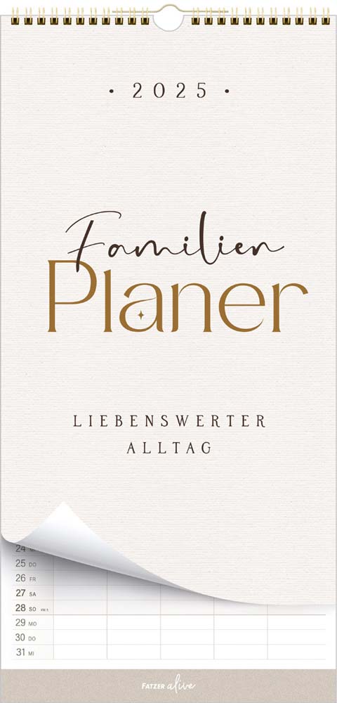 Liebenswerter Alltag 2025 - Familienplaner