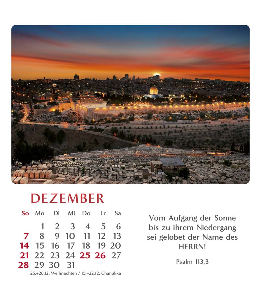 Geliebtes Israel 2025 - Verteilkalender