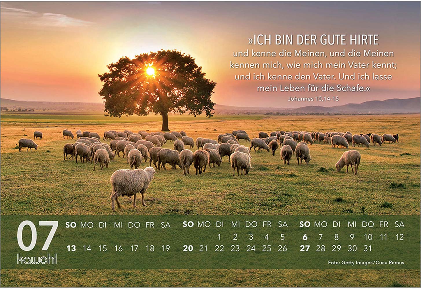 Jesus Zitate 2025 - Aufstellkalender