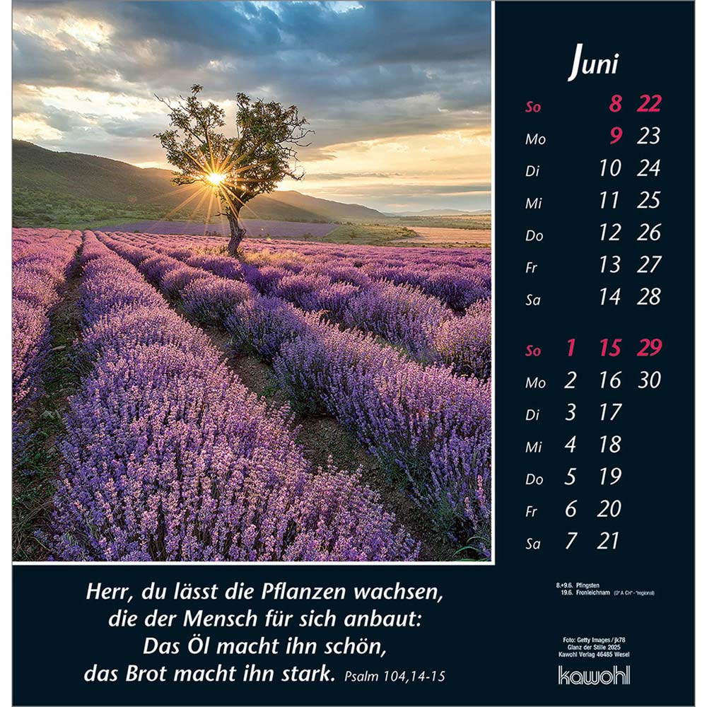 Glanz der Stille 2025 - Wandkalender