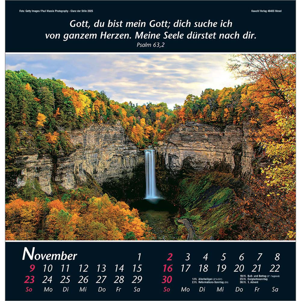 Glanz der Stille 2025 - Wandkalender