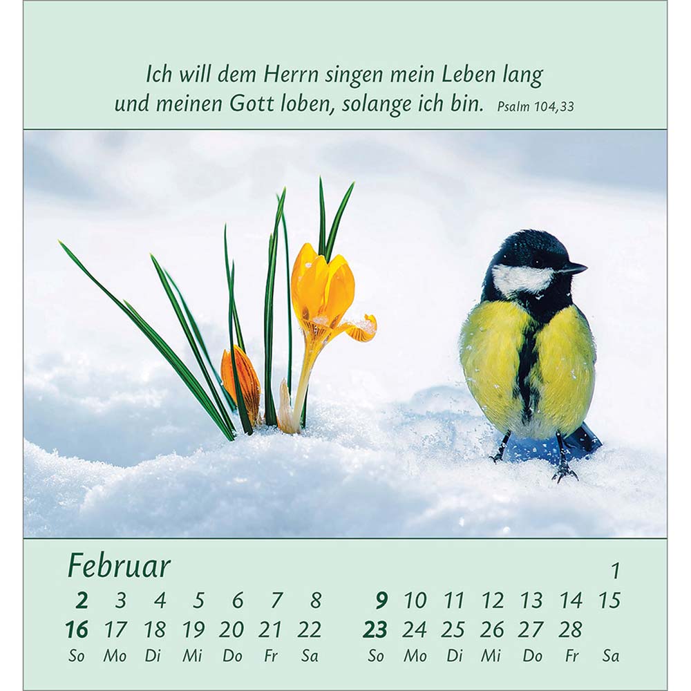 Kleine Blumengrüße 2025 - Aufstellkalender