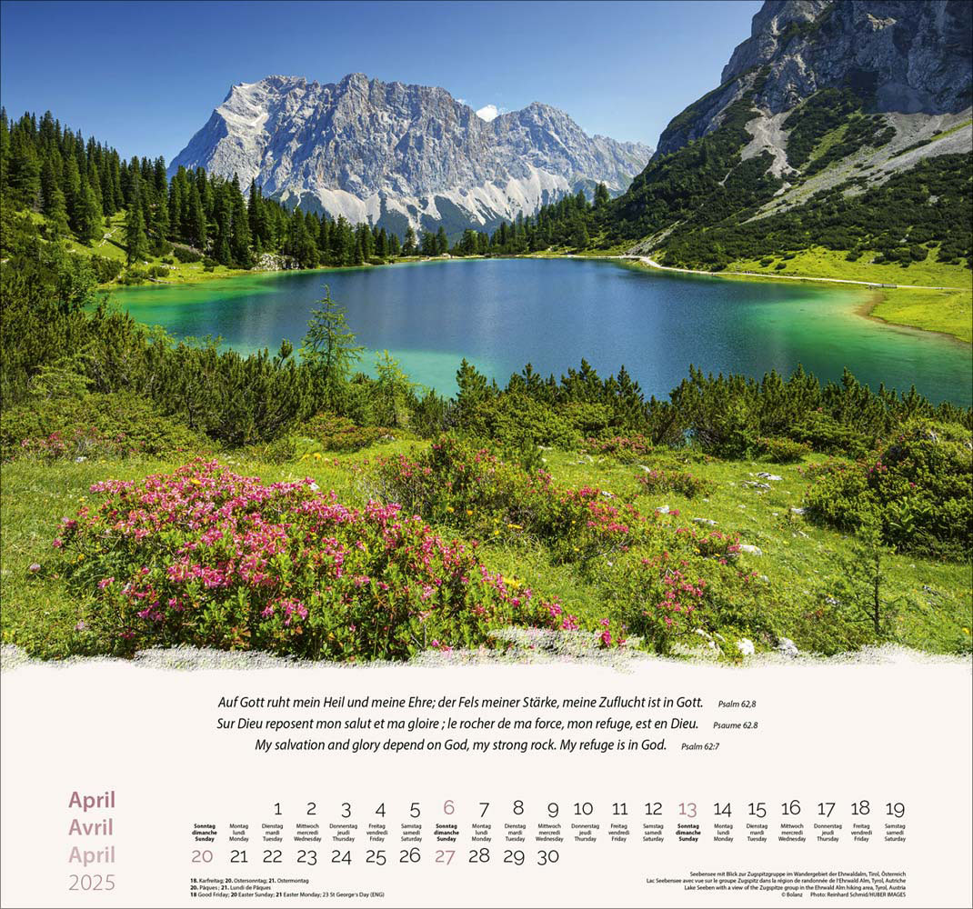 Berge 2025 - Wandkalender