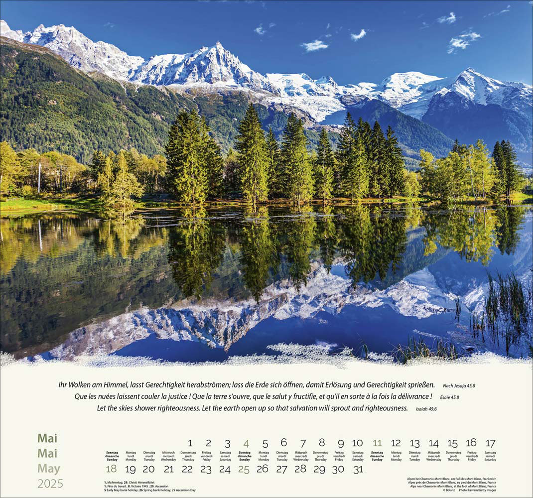 Berge 2025 - Wandkalender