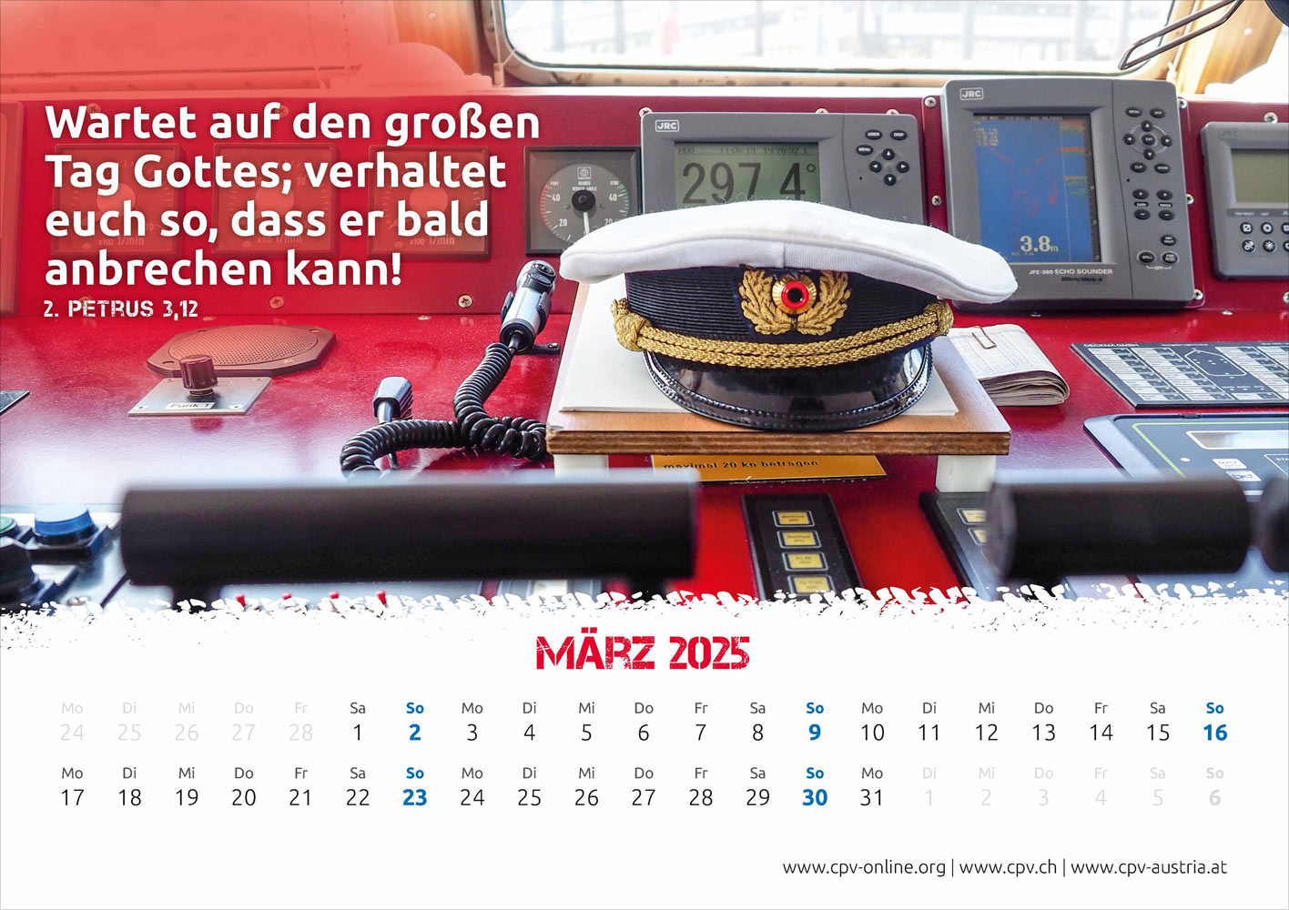 Mit Gott bei der Polizei 2025 - Wandkalender