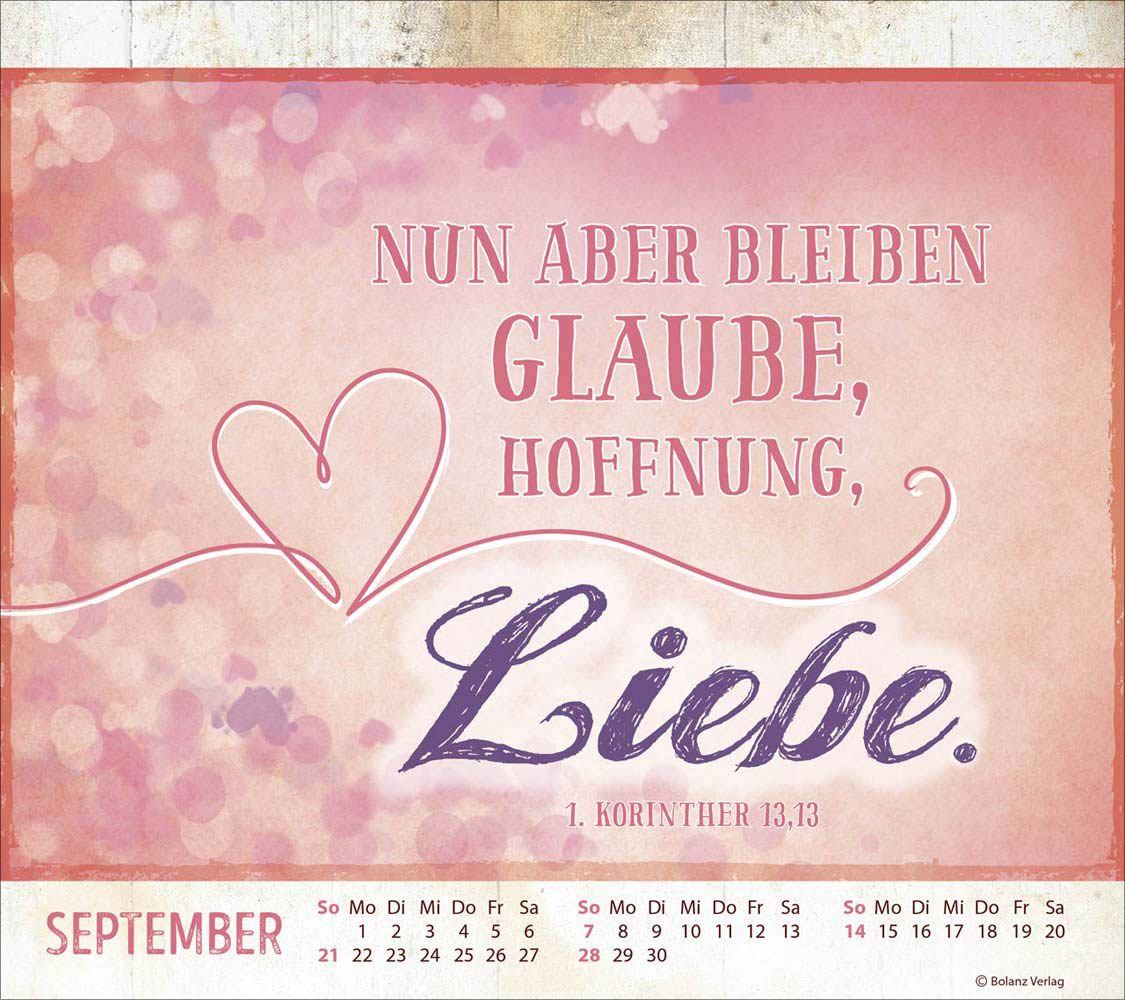 Starke Worte 2025 - Vintage - Tischkalender