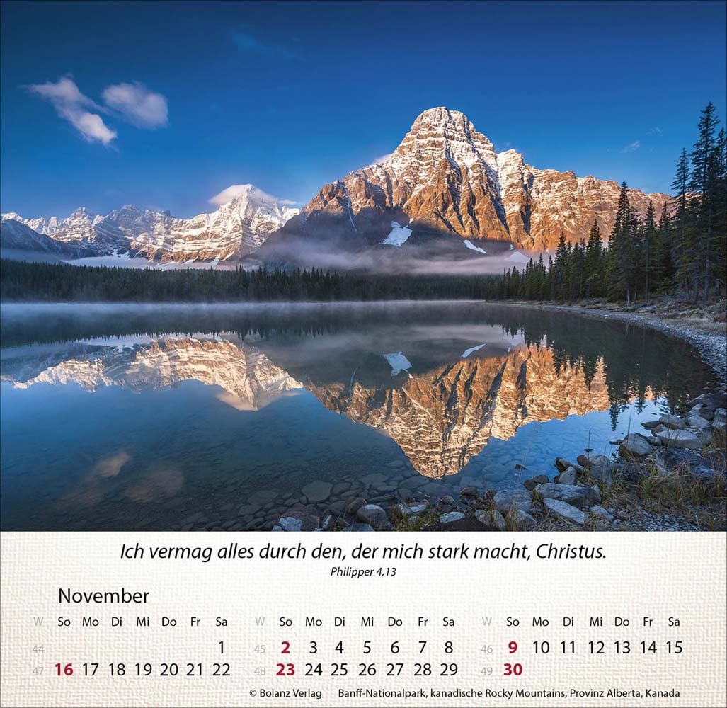 Berge 2025 - Tischkalender