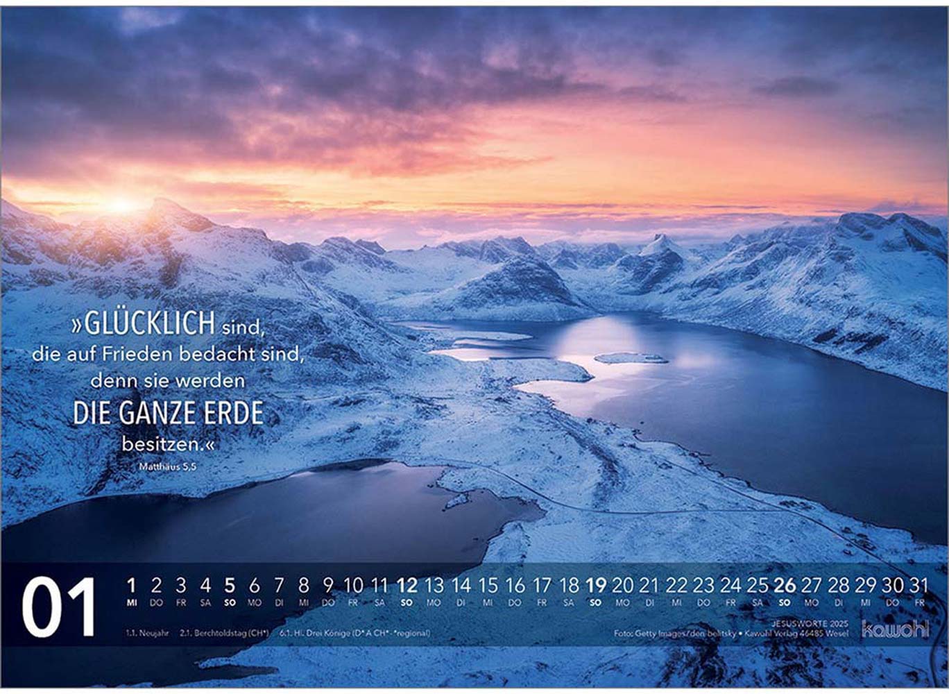 Jesus Worte 2025 - Wandkalender