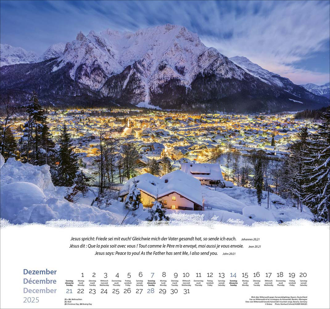 Berge 2025 - Wandkalender