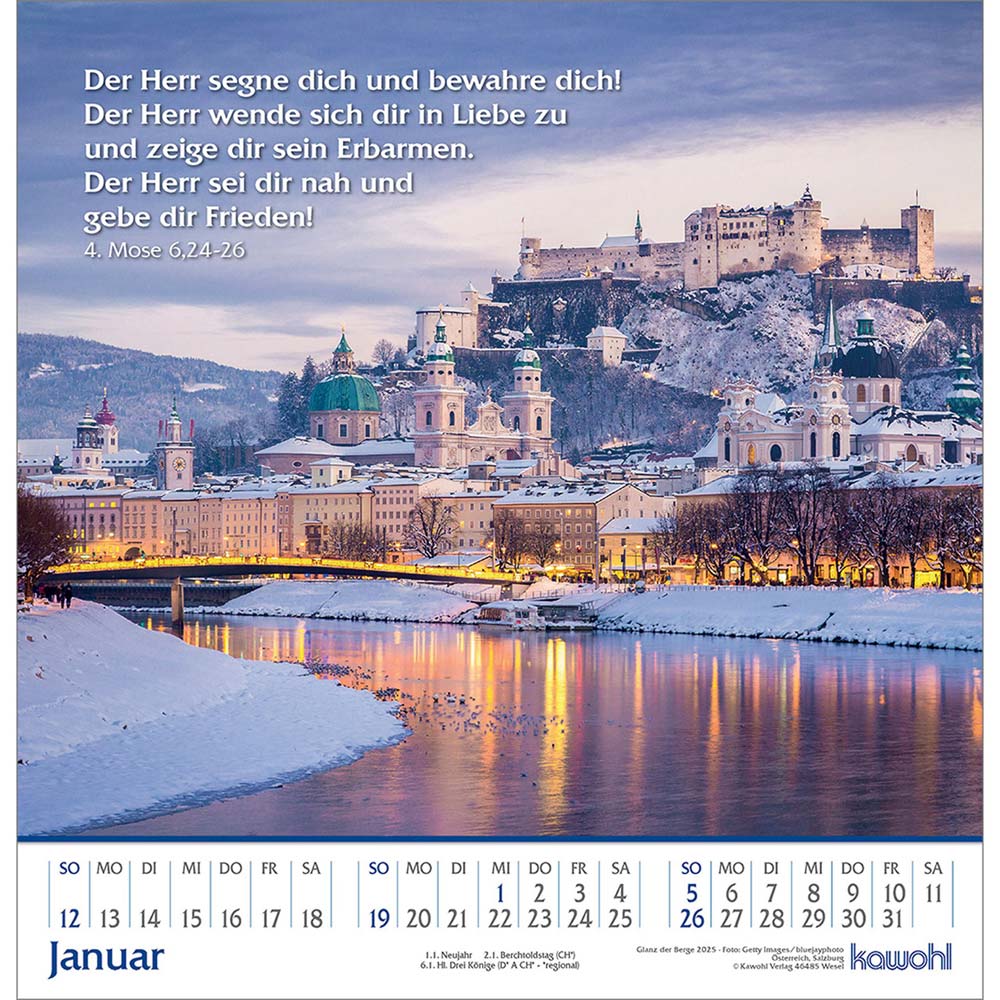 Glanz der Berge 2025 - Wandkalender