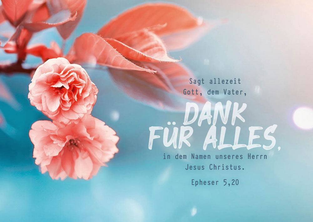 Postkarte "Dank für Alles"