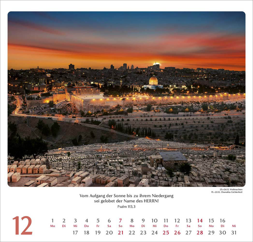 Geliebtes Israel 2025 - Wandkalender