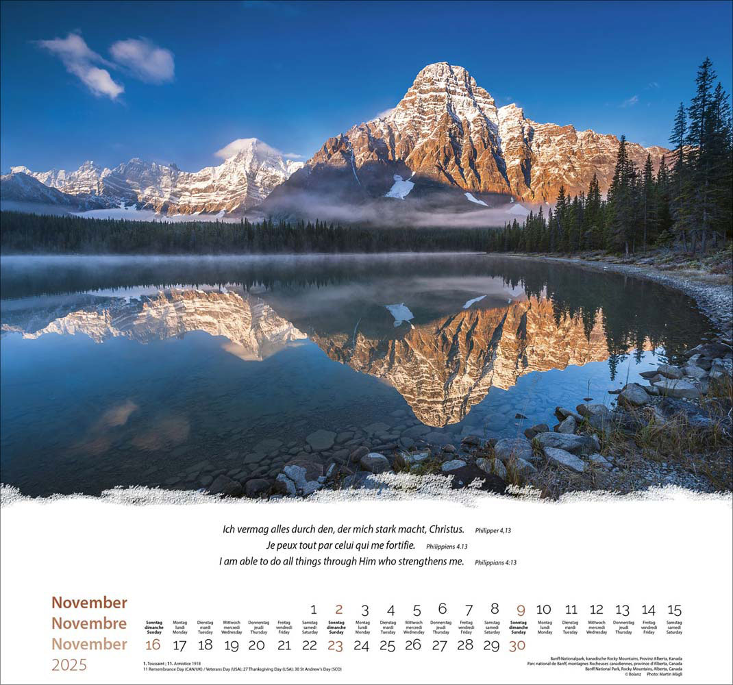 Berge 2025 - Wandkalender