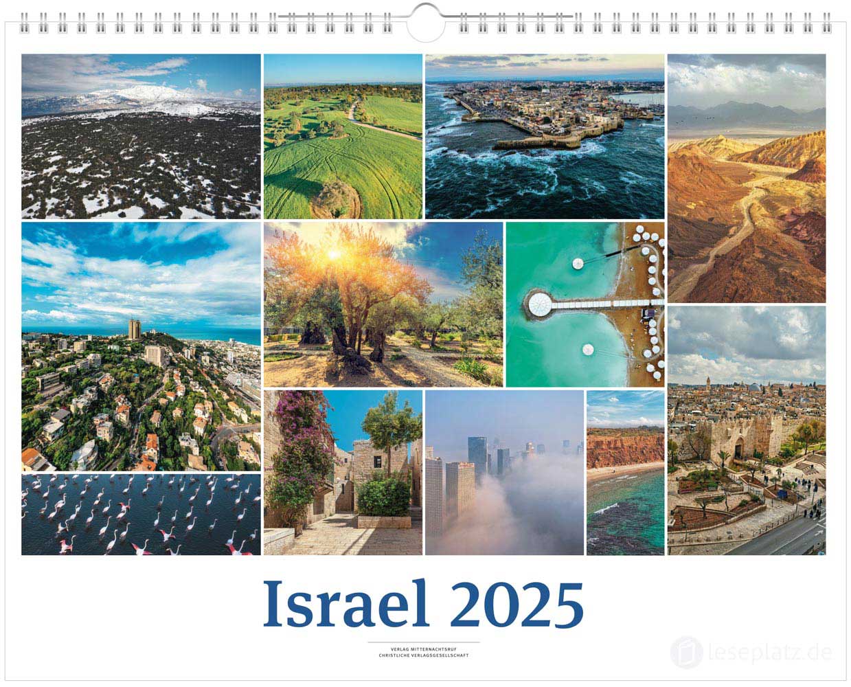 Israel 2025 - Wandkalender (Weiß)