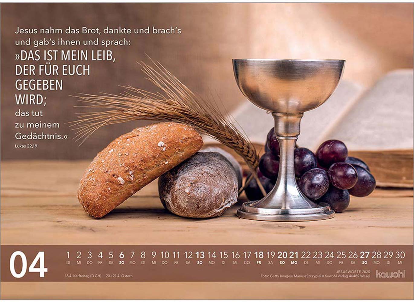 Jesus Worte 2025 - Wandkalender