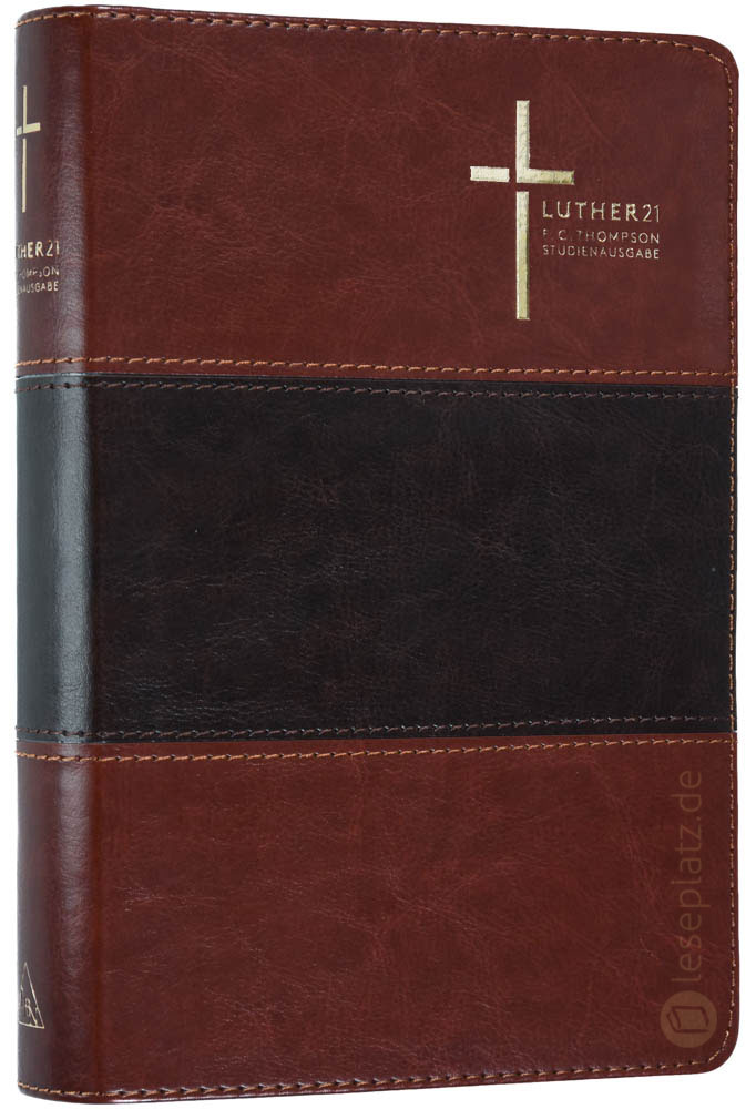 Luther21 - F.C.Thompson Studienausgabe - Standard - Kunstleder braun/dunkelbraun