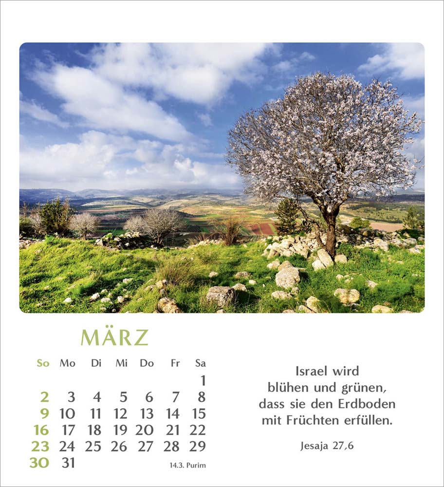 Geliebtes Israel 2025 - Verteilkalender