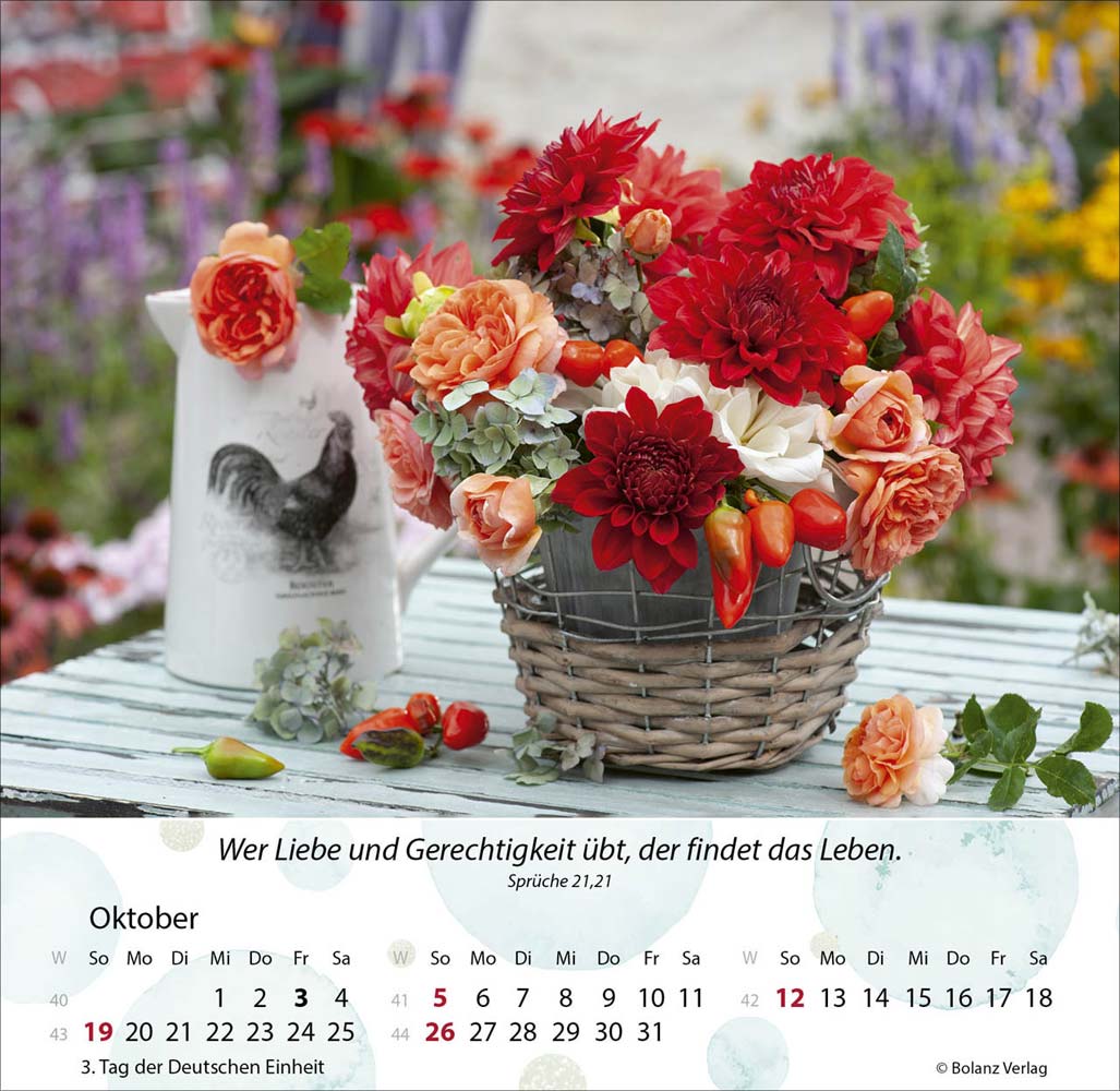 Gärten 2025 - Tischkalender