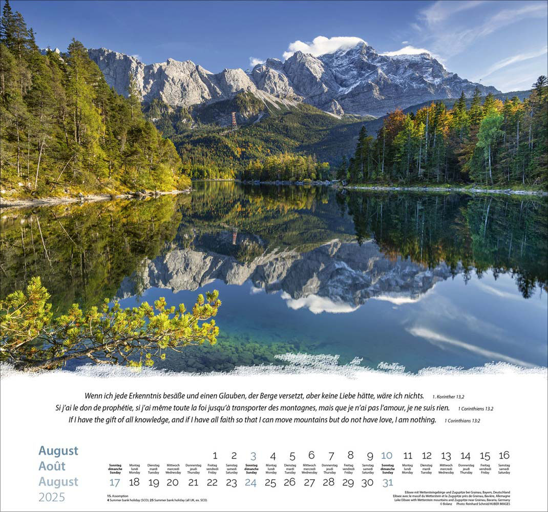 Berge 2025 - Wandkalender