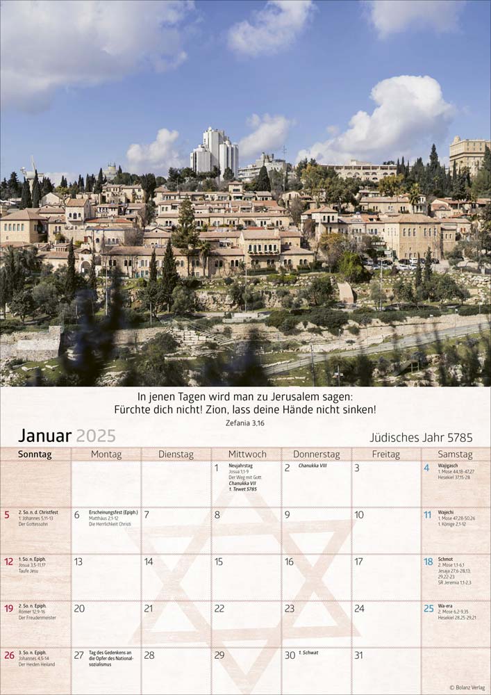 Israel 2025 - Posterkalender