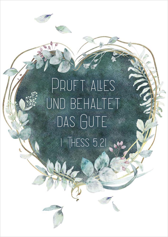 Postkarte "Behaltet das Gute"