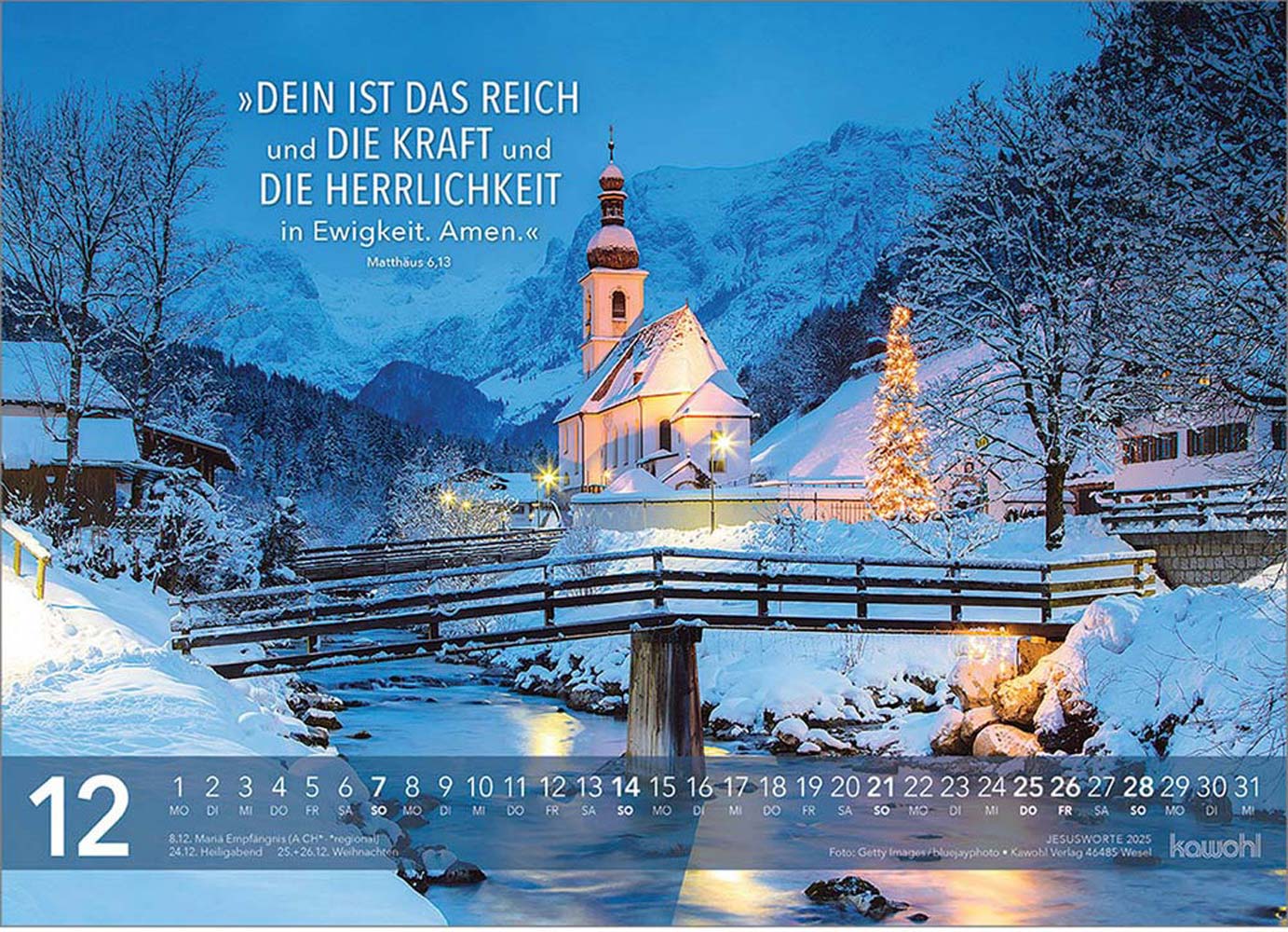 Jesus Worte 2025 - Wandkalender