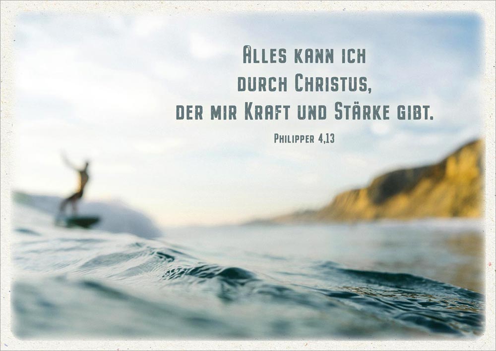 Postkarte "Alles kann ich durch Christus"