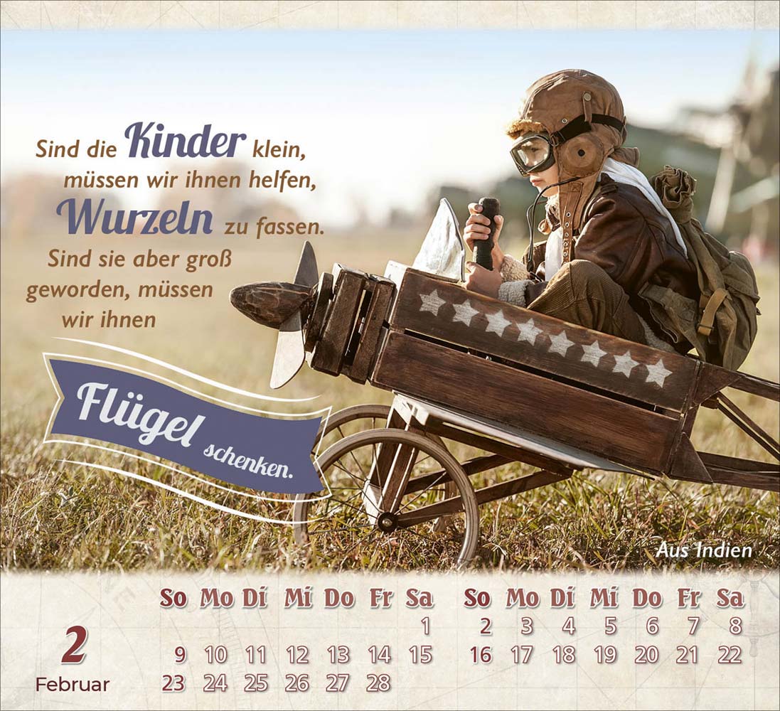 Glückliche Tage 2025 - Tischkalender