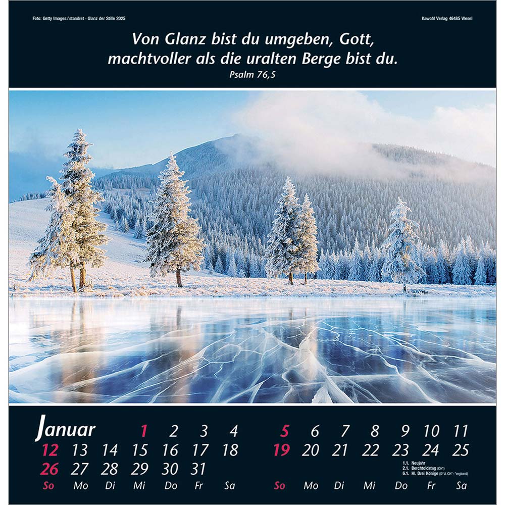 Glanz der Stille 2025 - Wandkalender