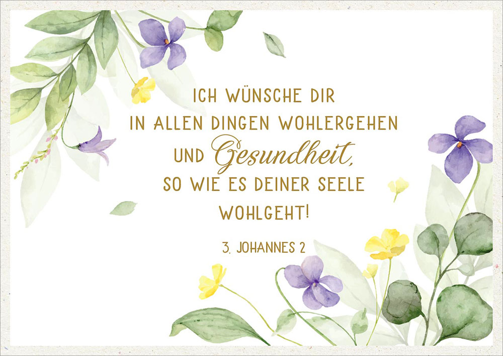Postkarte "Wohlergehen"