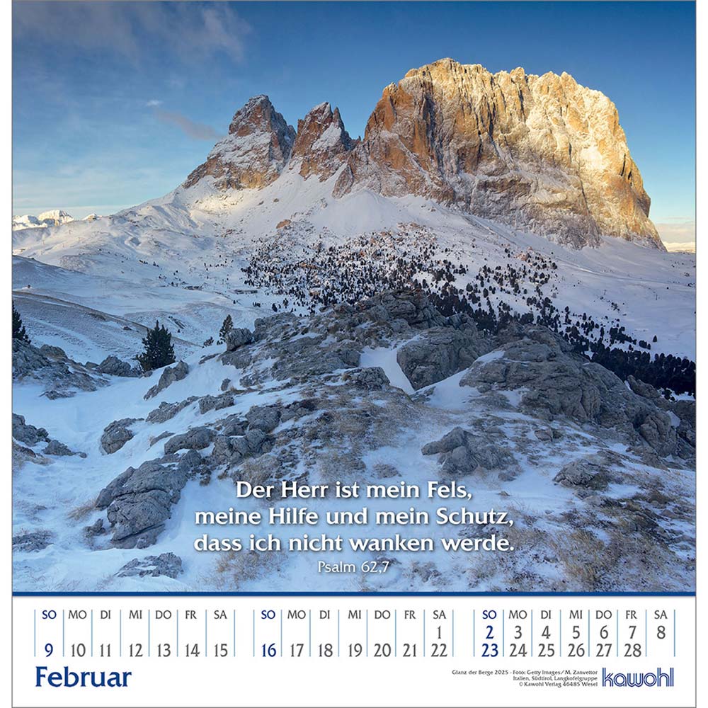 Glanz der Berge 2025 - Wandkalender