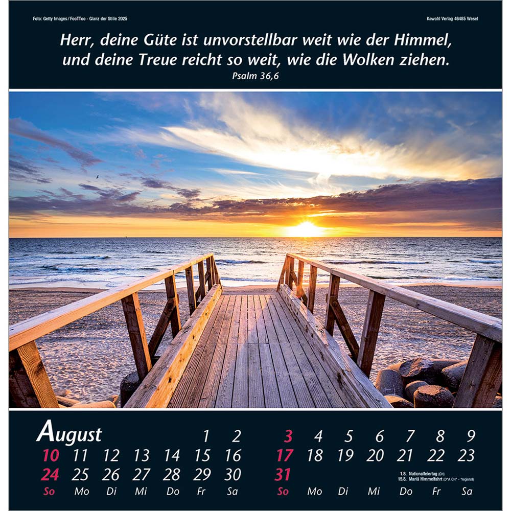 Glanz der Stille 2025 - Wandkalender