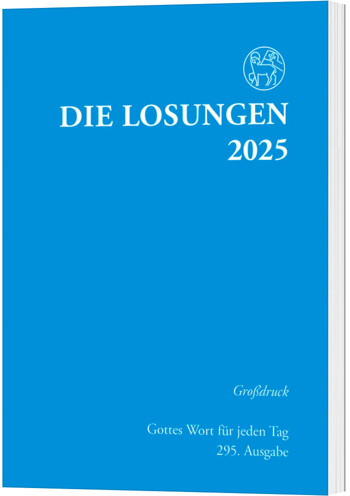 Losungen 2025 hellblau - Großdruck kartoniert