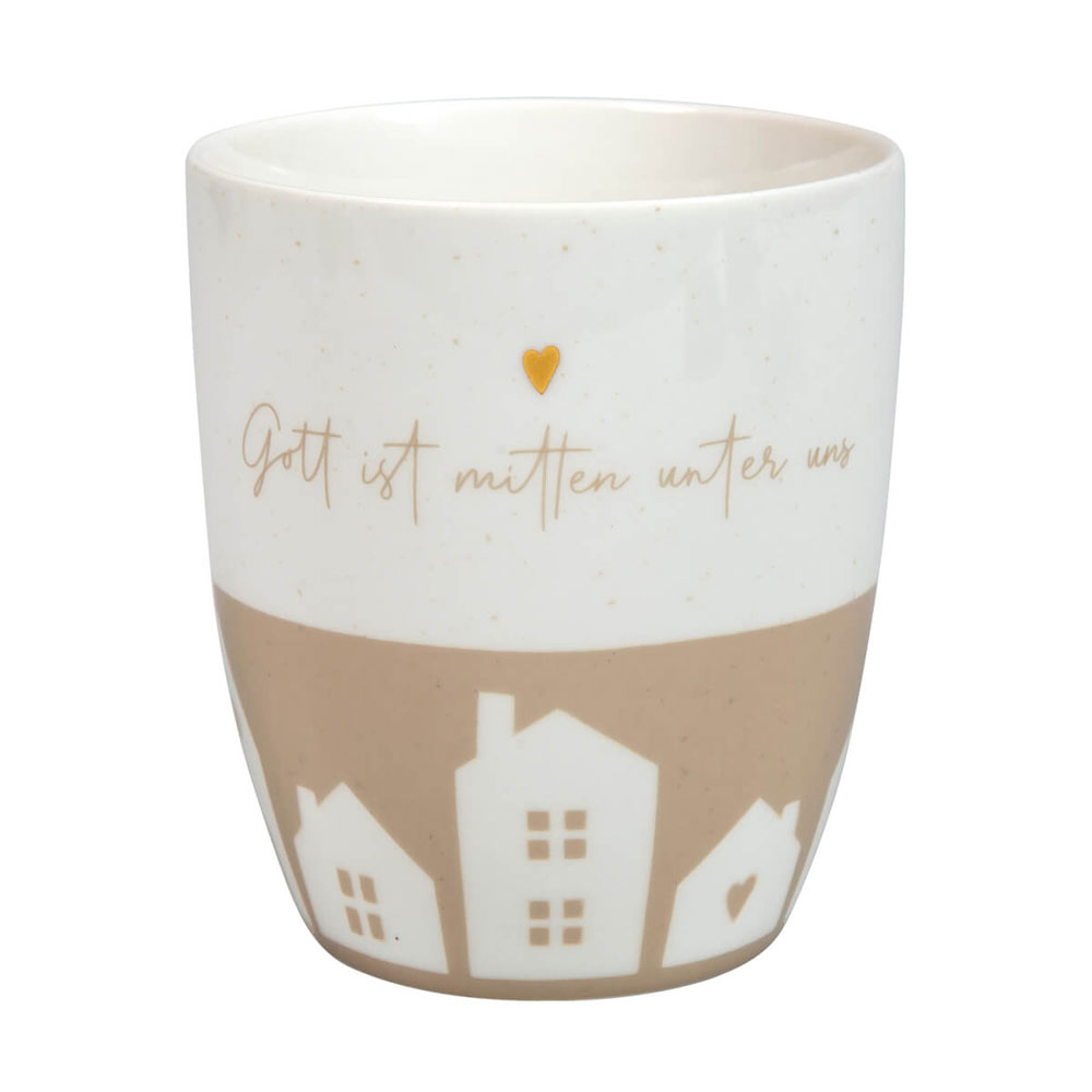 Tasse "Gott ist mitten unter uns"