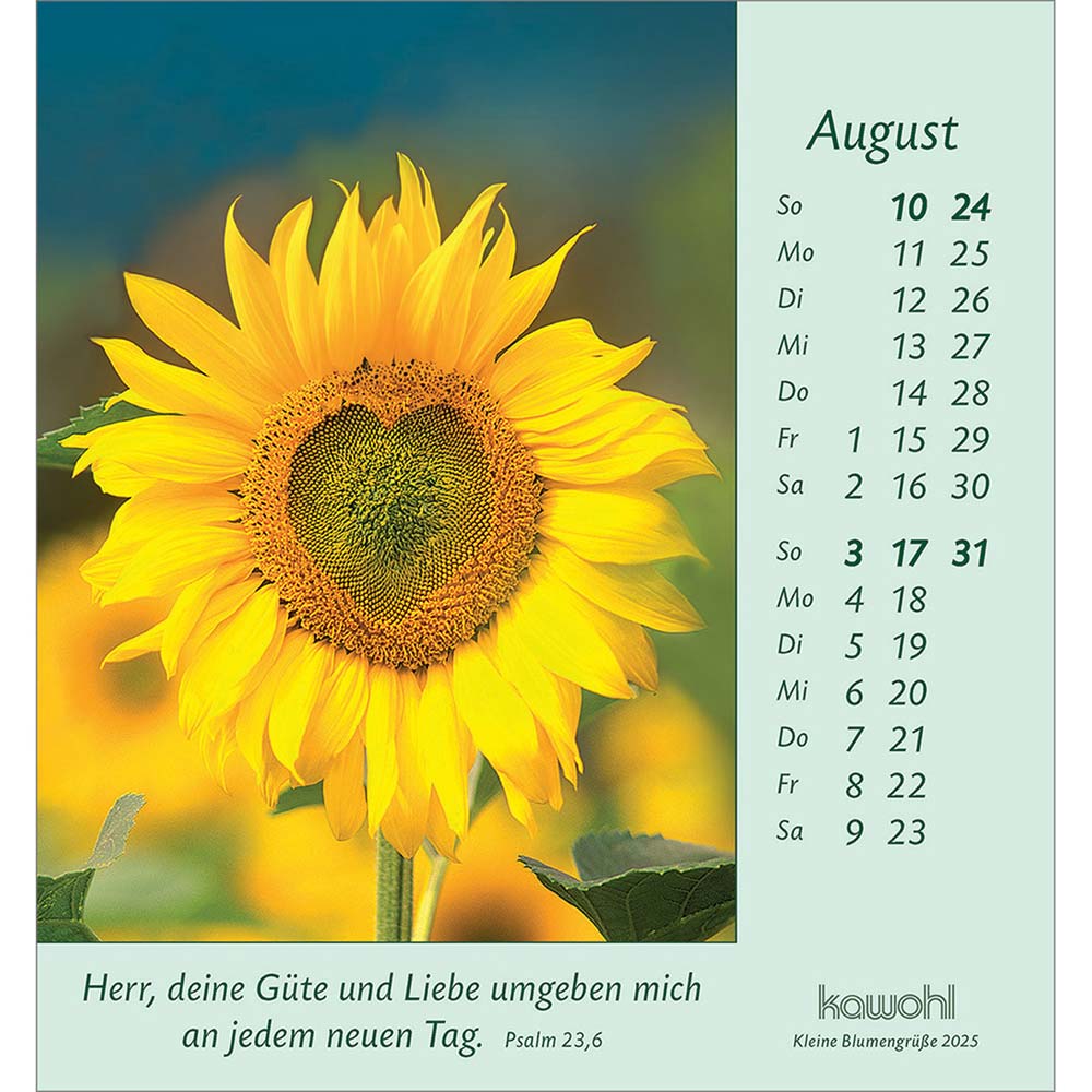 Kleine Blumengrüße 2025 - Aufstellkalender