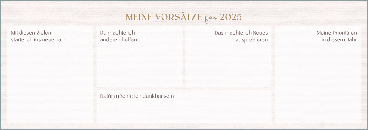 Täglich vertrauen 2025 - Wochenkalender