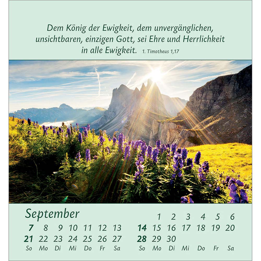 Kleine Blumengrüße 2025 - Aufstellkalender