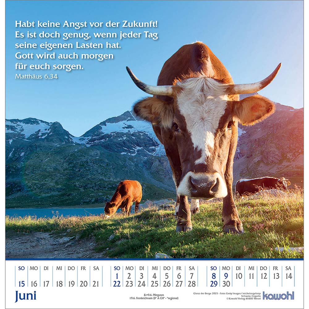 Glanz der Berge 2025 - Wandkalender