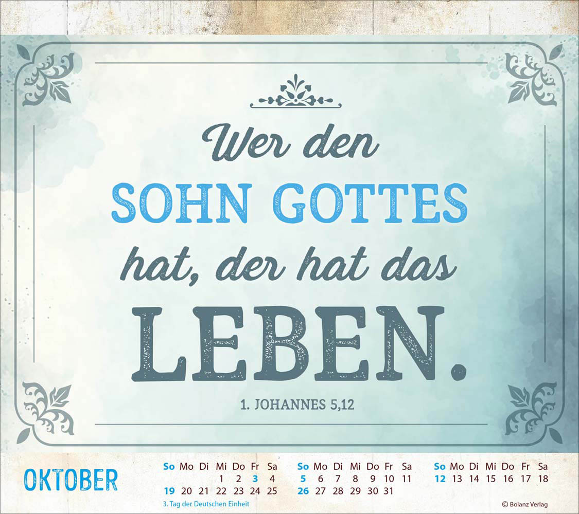 Starke Worte 2025 - Vintage - Tischkalender