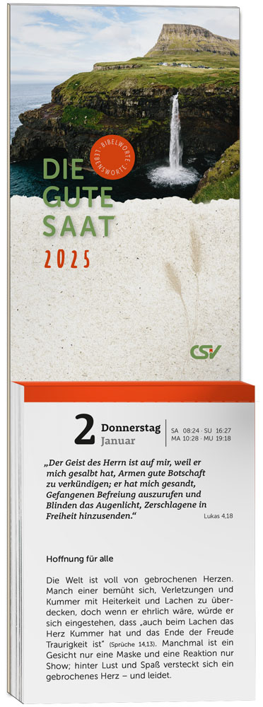 Die gute Saat 2025 - Abreißkalender "klein"