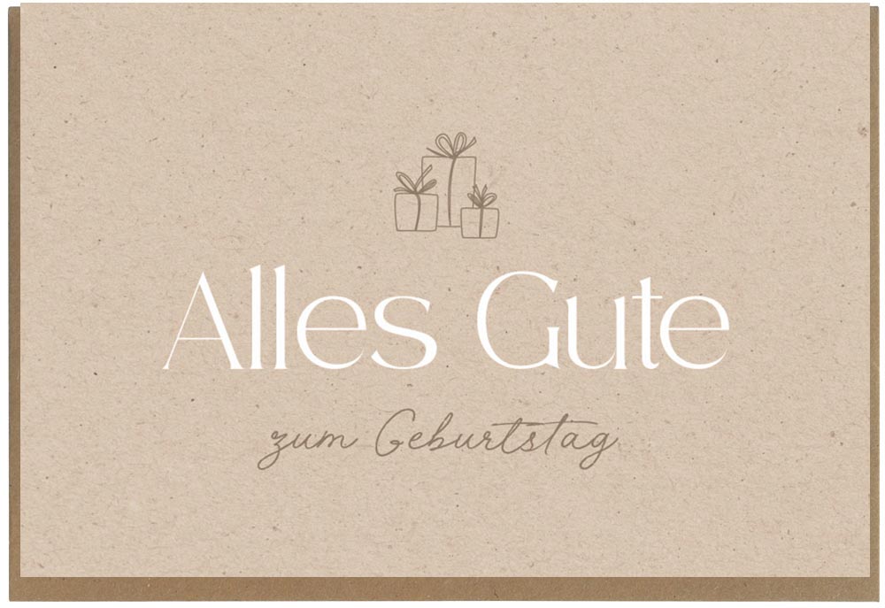 Faltkarte "Alles Gute"  