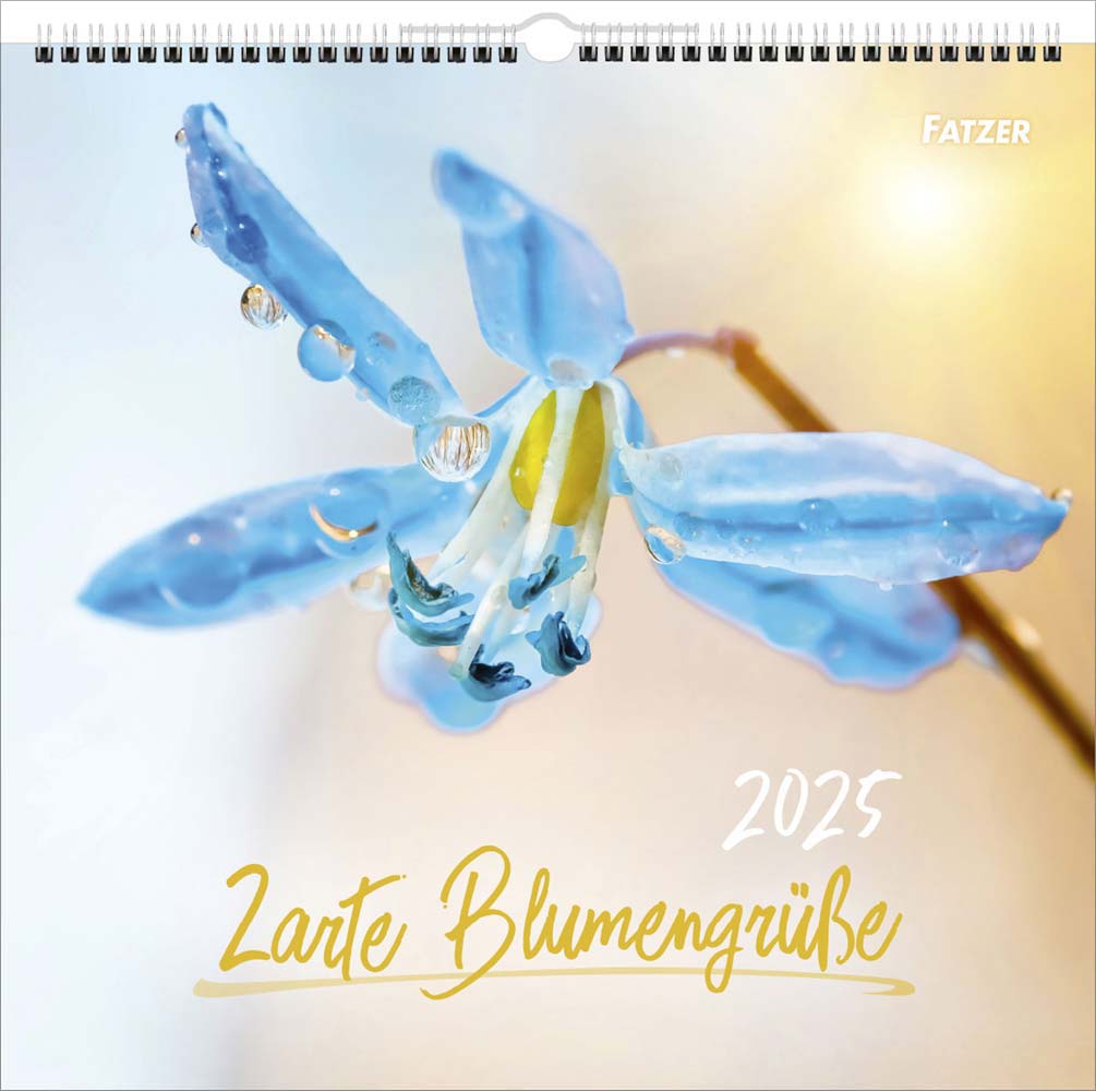 Zarte Blumengrüße 2025 - Wandkalender