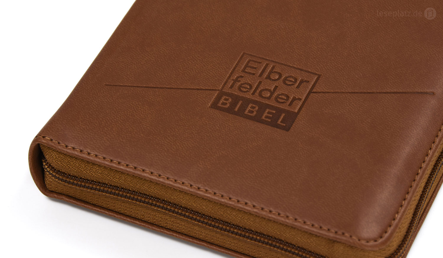 Elberfelder Bibel 2006 Taschenausgabe - Kunstleder braun / Reißverschluss