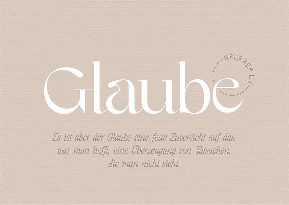 Postkarte "Glaube"