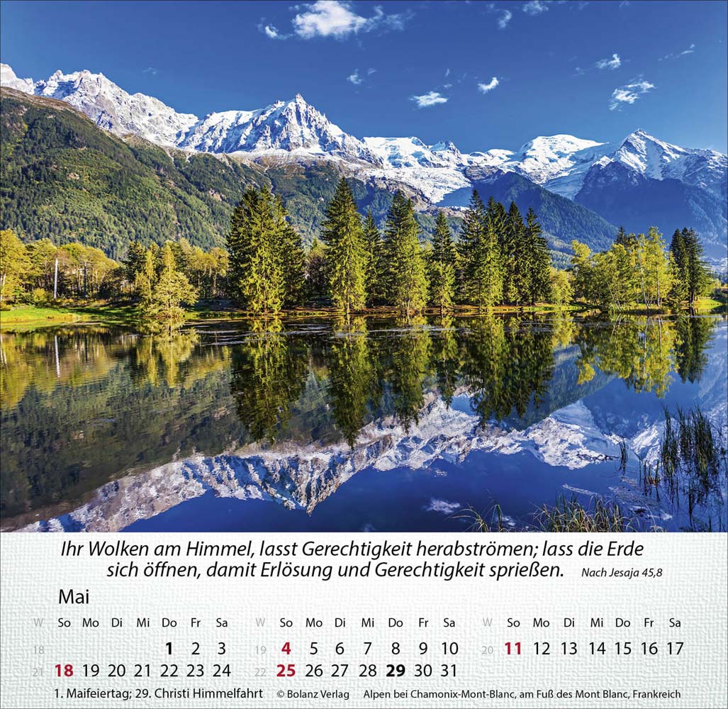 Berge 2025 - Tischkalender