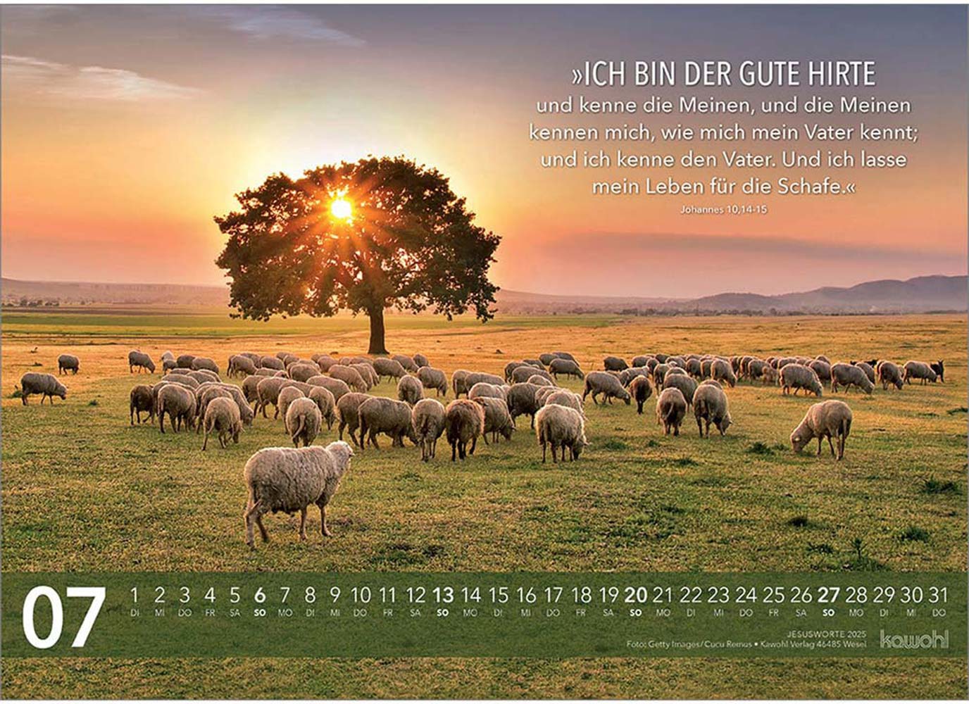 Jesus Worte 2025 - Wandkalender